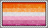 sparkly lesbian flag
